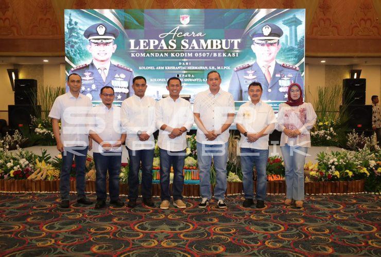 Tri Adhianto Apresiasi Dedikasi Kolonel Krisrantau, Sambut Dandim Baru 0507/Bekasi