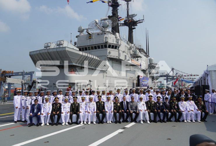 Panglima TNI Resmikan KRI Sriwijaya-100, Kapal Induk Pertama TNI Angkatan Laut