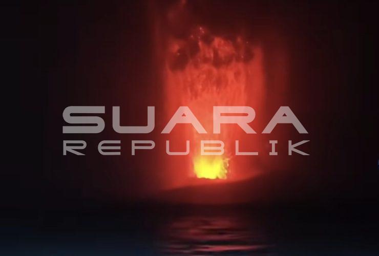 Gunung Anak Krakatau Erupsi Menerus, Lava Fountain Terlihat hingga Dentuman Terdengar di Sejumlah Wilayah