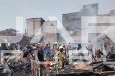 Puluhan Rumah Semipermanen di Kampung Muka Pademangan Terbakar