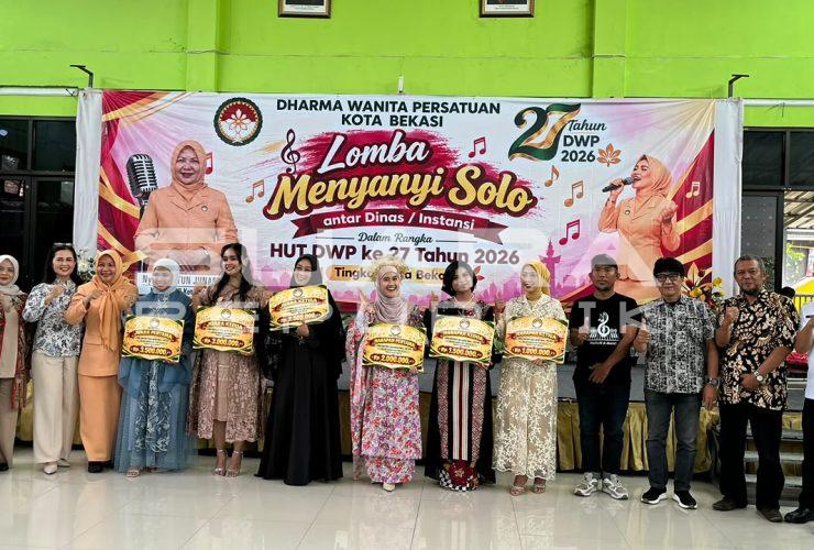 Lomba Menyanyi Solo Antarinstansi Meriahkan HUT DWP ke-27 Kota Bekasi
