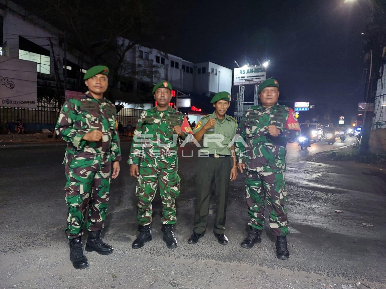 Jelang HUT TNI ke-81, TNI Dan Komduk Patroli Malam Sasar Permukiman