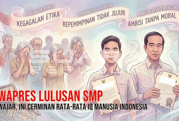 Wapres Lulusan SMP, Wilson Lalengke: Wajar, Ini Cerminan Rata-rata IQ Manusia Indonesia