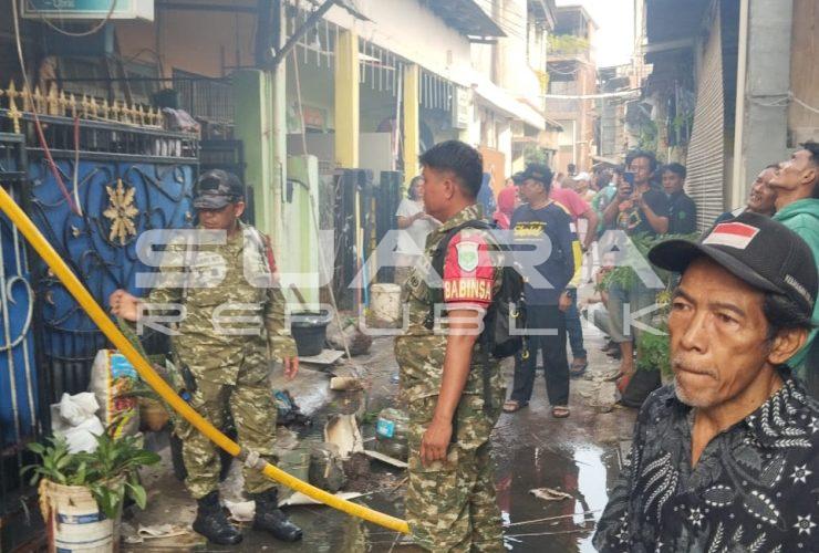Gerak Cepat Koramil 06/KG & Damkar Padamkan Kebakaran di Kampung Rawa Sengon, Tidak Ada Korban Jiwa