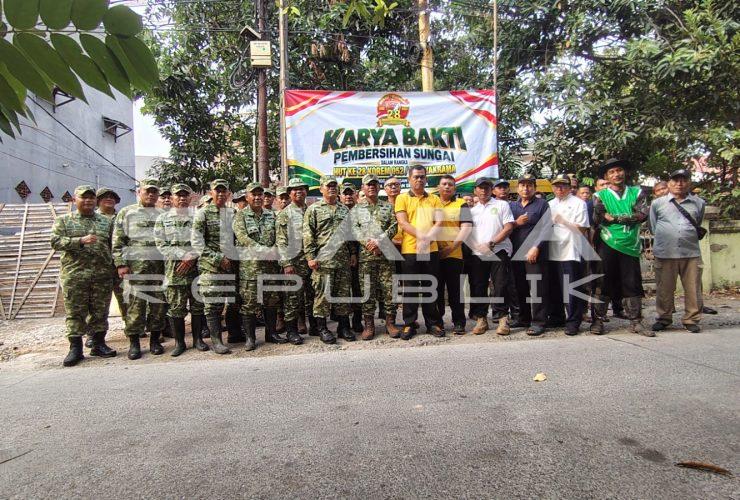 Pasi Ter Kodim 0506 Pimpin Karya Bakti di Batuceper Peringati HUT Korem 052/Wkr
