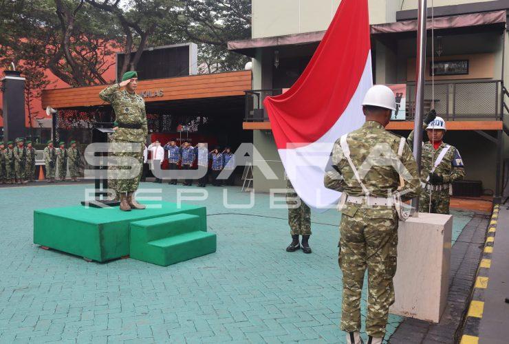 Tegaskan Makna Ikrar Perjuangan, Kasipers Kasrem 052/Wkr Pimpin Upacara Hari Sumpah Pemuda ke-98 Tahun 2026