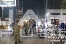 Patroli Maung Koramil 01/Teluknaga Sisir Sejumlah Titik untuk Jaga Kondusivitas Wilayah