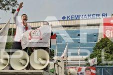 Buruh Epson Demo di Kemnaker, Desak Usut Union Busting