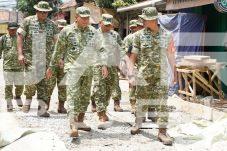 Danrem 052/Wkr Didampingi Dansatgas TMMD ke-130 Tinjau Lokasi Pembangunan di Desa Sumur Bandung