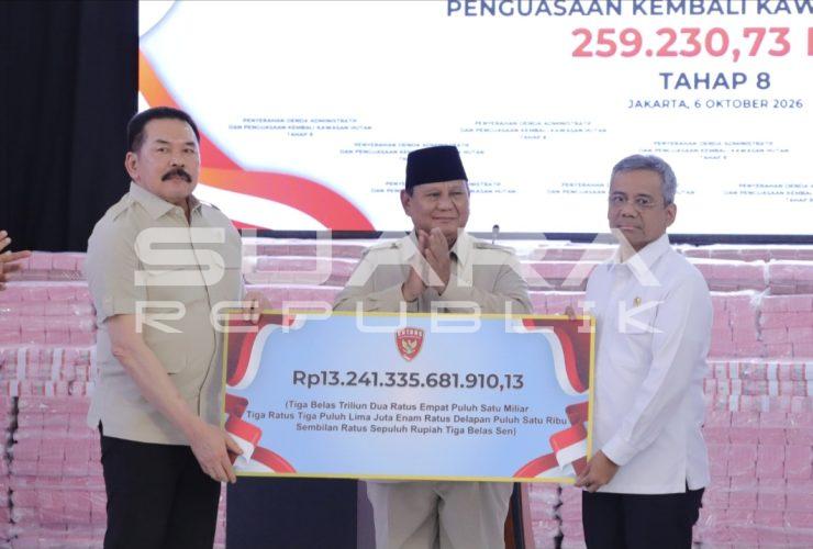 Satgas PKH Serahkan Rp13,24 Triliun ke Negara