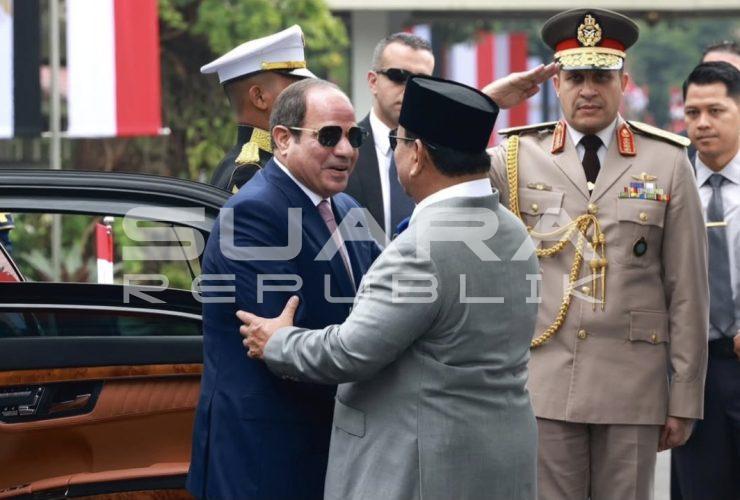 Prabowo Sambut Presiden Mesir El-Sisi di Istana Merdeka, Perkuat Hubungan Bilateral