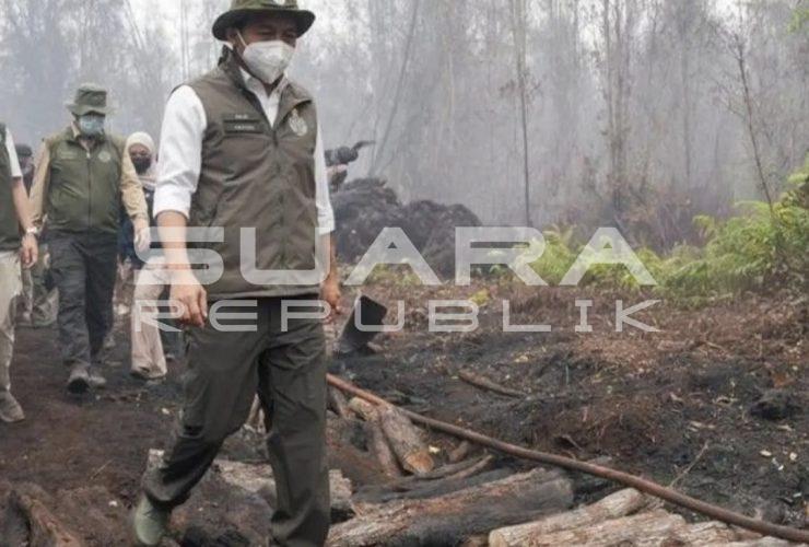 Wakil Bupati Kotim Menangis, Kecewa Menhut Batal Tinjau Karhutla: Tiga Relawan Gugur